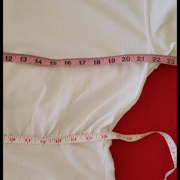 QPS white loose fit long sleeve bodysuit Missy XL - Picture 2 of 6